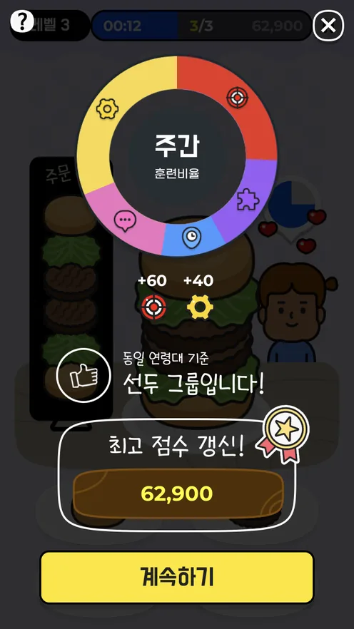 숫자 패스워드 게임 상세 화면